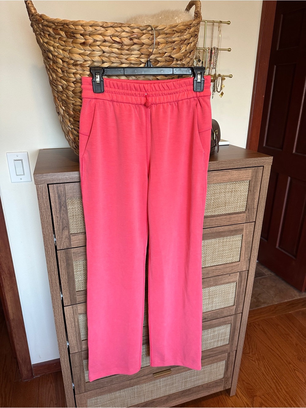 lululemon athletica Coral Pink Wide-Leg Leggings